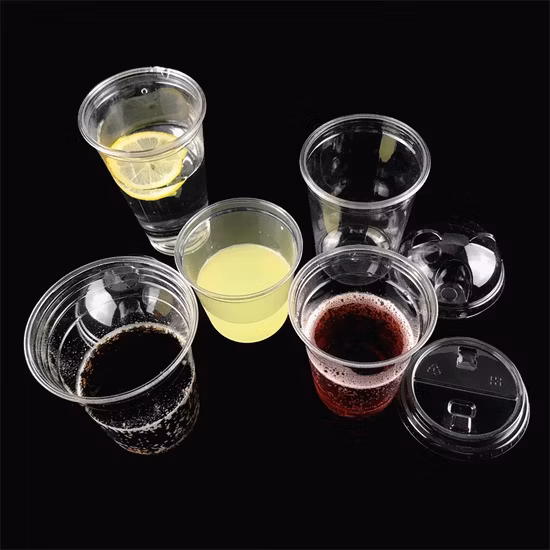 Custom U Shape Clear Compostable Biodegradable Disposable PP Pet PLA Plastic Cup