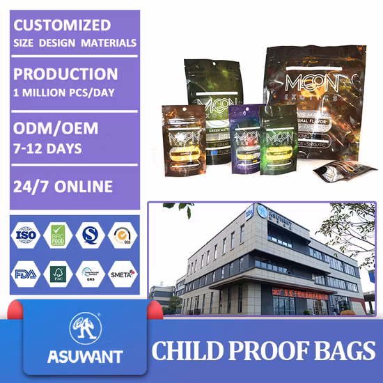 Made in China Holographic Custom Printed Mylar Bags (ALL SIZES)